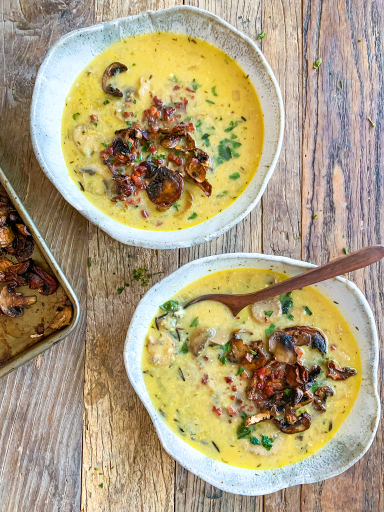 Creamy Wild Rice & Mushroom Soup - Laura Lea Balanced