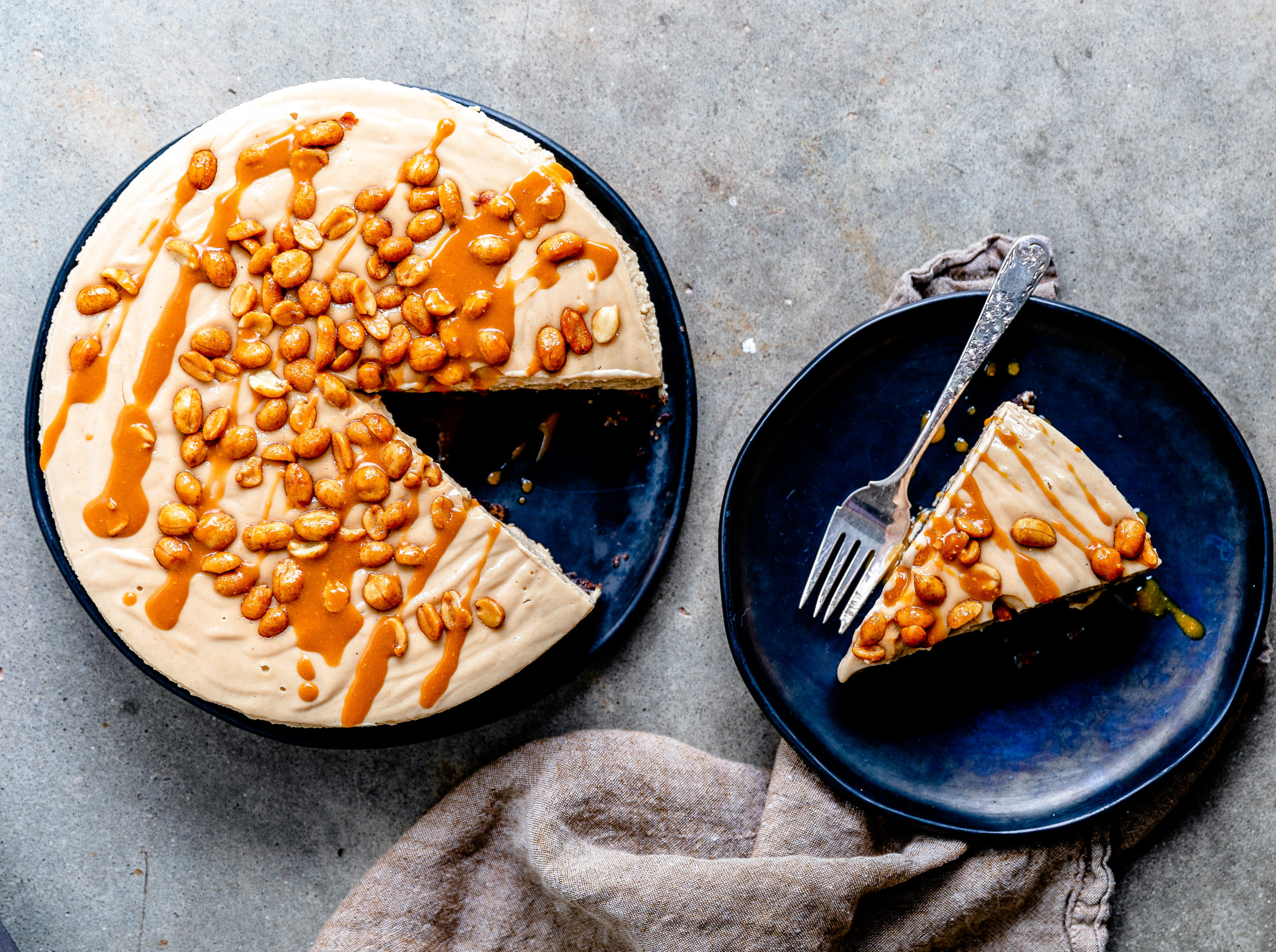 vegan peanut butter mousse cake